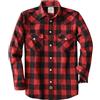 Dubinik® 6 oz Camicia Flanella Uomo Invernale Camicia Uomo Flanella Cotone | Western, Cowboy, Con Bottone Automatico, Quadri, Cotone Traspirante, Tessuto Pre-ristretto, Due Tasche Con Patta