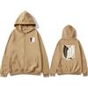 zhedu AOT Casual Outdoor Anime Felpa con Cappuccio con Cerniera Moda Popolare Giacca A Maniche Lunghe Giapponese Harajuku Y2k Streetwear