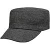 LIPODO Cappellino Army in Feltro Uomo - con Visiera, Chiusura a Strappo, a Strappo Inverno Autunno/Inverno - Taglia Unica Antracite