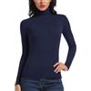 STARBILD T-Shirt Maglia Maglietta a Manica Lunga Dolcevita da Donna Basic Tshirt Ladies Tunica Slim-Fit Camicia Camicette a Maniche Lunghe Donna Top S-XXL