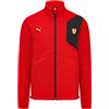 PUMA Scuderia Ferrari - Giacca Softshell - Rosso | Design del team, chiusura con zip, tasche pratiche, ideale per gara e outdoor, Prodotto ufficiale con licenza