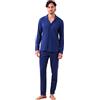 Noidinotte; more than pyjamas Noidinotte - Pigiama Uomo Jersey Invernale Articolo Unito. - S Blu