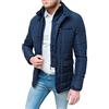 Evoga Giaccone uomo sartoriale piumino giacca elegante formale (XXL, Blu)