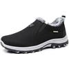 lozssnigzi Scarpe Uomo Invernali, Senza Lacci Pianta Larga Loafer e Mocassini Scarpe da Camminata Escursionismo Trekking Antiscivolo Casual in pelle Slip-on Sneakers
