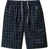 amropi Uomo Pantaloncini Cargo Cotone Estivi Bermuda a Quadri Pantaloni Corti Nero,4XL