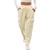 Kfnire Pantaloni Donna con Fodera in Pile Invernali Pantaloni Tuta Donna con Tasche Cargo Vita Alta Elasticizzata Gamba Dritta