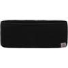 LIERYS Fascia copriorecchie Mono Donna/Uomo (larghezza: 8 cm) - In maglia a tre stati rivestita con cotone - Copriorecchie - paraorecchie autunno/inverno nero Taglia unica