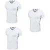 Enrico Coveri 3 t-Shirt Uomo Mezza Manica Scollo a V in Cotone Pettinato Art. ET1101 (Bianco, 6/XL)
