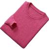 Niiyyjj Maglione girocollo in cashmere per uomo autunno inverno morbido maglione caldo fondo solido maglione lavorato a maglia