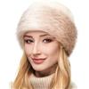 Futrzane Classic Colbacco - Cappello Pelliccia Ecologica Donna - Berretto Russo (XL, Ecru - Avorio Classic)