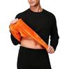 Getdoublerich Set di biancheria intima termica da uomo in velluto per taglie forti, calzamaglia lunga e maglia a maniche lunghe, abbigliamento interno per uso casual per la stagione fredda (5XL, nero)
