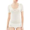 SalGiu Maglia Intima Donna (3 Pezzi) Lana e Cotone Mezza Manica Invernale Pizzo (6)