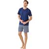 Noidinotte; more than pyjamas Noidinotte - Pigiama Uomo Estivo in Cotone Articolo Colorful. - M Blu