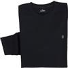 Coveri T-Shirt Uomo Manica Lunga Tinta Unita 100% Cotone Taglie Forti 3XL 4XL 5XL 6XL (5XL - Nero)