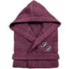 Cieffepi Home Collections SOLO MIO BASIC Accappatoio personalizzato unisex adulto con cappuccio in spugna di puro cotone (M, Vinaccio)