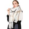 Superora Sciarpa Invernale Donna Cachemire Calda Stole Scialle Motivo a Lattice 200cm*70cm