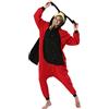 ULEEMARK Donna Pigiama Anime Cosplay Halloween Costume Attrezzatura Adulto Ummo Animale Onesie Unisex Coccinella per Altezze da 140 a 187 cm