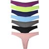 Faringoto Tanga sportiva da uomo, senza cuciture, biancheria intima in cotone a vita bassa, 7 Colos, Medium