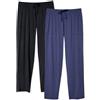DAVID ARCHY Pigiama da Uomo 100% Cotone, Confortevole Pigiama Corto, Camicia da Notte a Due Pezzi da Uomo a Maniche Corte e Pantaloni con Tasche con Bottoni