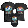 t-shirteria Tris Tshirt Famiglia - Maschietto - Body - Shark - Squali - LeccaLecca - Do Do Do - Beby Shark - Padre - Madre - Figlio - Neonato - Tshirt Coordinate - Regalo
