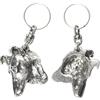 Art-Dog Portachiavi simpatico cane - Collezione esclusiva Portachiavi simpatico Collie Smooth Haired - Graziosi portachiavi placcati in argento con lucchetto da 2,5-4,2x4,8x10,5 cm