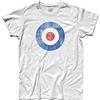 3stylershop T-Shirt Uomo Target MODS Scooter Vintage Italian Style Motorcycle Moto papà Regalo Compleanno - 100% Cotone 185 gr/mq