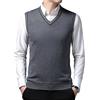 OlyljpinZ Gilet da Uomo Inverno V-Collo Senza Maniche Classico attività Commerciale Maglieria Panciotto Maglione Canotte Smanicato Pullunder per Autunno Inverno