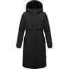Navahoo Cappotto lungo da donna caldo parka con grande cappuccio e dettagli magnetici melodia di ghiaccio 14 S-3XL, Nero , S