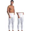 Leable Set 2 MUTANDE LUNGHE UOMO IN CALDO COTONE FELPATO,MADE IN ITALY,CALZAMAGLIA SOTTOPANTALONI CON ELASTICO IN VITA E APERTURA FRONTALE,NERO E BIANCO. (IT, Testo, L, Regular, Regular, 2 PEZZI BIANCO)