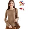 Chanyarn Maglione da Donna 100% Cashmere Autunno Inverno Girocollo Super Caldo Leggero Maniche Lunghe Pullover in Maglia
