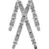 Gaspard Bretelle da uomo larghe fantasia, elastiche resistenti e clip extra forti, modello a X, made in Francia, taglia regolabile max 130 cm, garanzia a vita