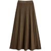 MGDIFYXAA Gonna Midi in Maglia Donna - Gonna Snellente A Vita Alta per Taglie Forti Autunno/Inverno, Semplice Abito Lungo, Versatile Gonna A Trapezio in Maglia per Donne Taglie Forti