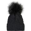 styleBREAKER Berretto Unisex a trecce con PON PON | Prodotto in Polonia. Fodera in pile termico, pon-pon 12 cm, bordo elastico 22 cm, circonferenza testa 46-60 cm.