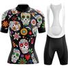 Mydawan Completo Ciclismo Donna Abbigliamento Bici MTB Estivo Tuta Ciclista Manica Corta,Maglietta Bicicletta e Salopette Pantaloncini con 19D Gel Imbottiti,Maglia Ciclo Asciugatura Rapida Traspirante|B3,L
