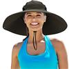Leotruny Cappello da sole da donna a tesa larga, UPF50+, impermeabile, per pesca, escursionismo, campeggio