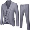 Generic Bambini Bambino Bambino Bambino Ragazzi Primavera Autunno Solido Manica Lunga Pantaloni Cappotto Vestiti Gilet Vestiti 3PC Abbigliamento Pagliaccetto Ragazzo, grigio., 13-14 anni