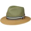 Stetson Romaro Toyo Traveller Cappello di Paglia Uomo in Viscosa Protezione UV 40+ Tesa Larga Nastro Decorativo Primavera Estate