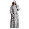 Shamdon Home Collection Felpa con cappuccio extra lunga per donna, uomo adulto, in pile oversize con cappuccio indossabile coperta per ragazzi e donne