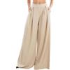 Toocool Pantaloni Donna Palazzo Pinces Eleganti Ampi Larghi con Tasche MS-6934