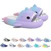 Chagoo Sharky Chanclas, Cloud Shark Slides, Ciabatte Squalo Estive Donna Uomo Pantofole da Bagno Comode Pantofole da spiaggia antiscivolo (40-41 EU, Purple&blue&pink)