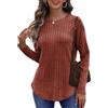 Cuptacc Maglione Donna Elegante Maglioni Donna Invernali Girocollo Maglia Manica Lunga Casual A Maniche Lunghe Autunno