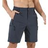 Suwangi Uomo Pantaloncini Cargo Bermuda Pantaloncini Pantaloni Corti Sportivi Casual Shorts Ciclismo Multi-Tasca