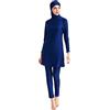 Odizli Costume da bagno musulmano da donna, a maniche lunghe, islamica, costume da bagno + cuffia da bagno, 3 pezzi, costume da bagno Burkini, taglie grandi