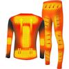 scosao Set Biancheria Intima Termica Riscaldato Elettrico, Intimo Termico Riscaldata per Uomo Donna Maglia e Pantaloni Termici Leggings con Temperatura Regolabile per Moto, All'aperto Lavoro, Sci