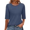 Onsoyours Maglietta Donna a Maniche Corte Pullover Girocollo Estate Top Casual Regular Fit T-Shirt 2026, A blu marino, XL