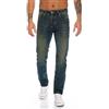 Lorenzo Loren Jeans da uomo effetto usato, con vestibilità regolare, larghezza da 72-112 cm e lunghezza da 76-97 cm