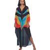 YOUKD Donne Estate Boho Kaftan Plus Size Trasparente Abito Beach Coverup Abito Accappatoio Size, A Colore 10, Taglia unica