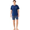 Noidinotte; more than pyjamas Noidinotte - Pigiama Uomo Estivo in Cotone Articolo Navy DOT. - L Blu