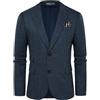 PJ PAUL JONES Giacca da uomo British Blazer a vestibilità regolare 2 bottoni Giacca da lavoro moderna, Blu scuro, S