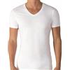 RICHBELL 3 Magliette Intimo Uomo Caldo Cotone Mezza Manica Scollo V, Colore Bianco, Taglie dalla S alla XXXL
